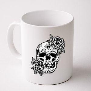 Skull Flower Tattoo Coffee Mug