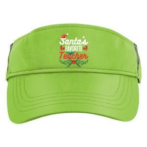 SantaS Favorite Teacher Gift Adult Drive Performance Visor