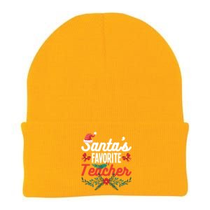 SantaS Favorite Teacher Gift Knit Cap Winter Beanie