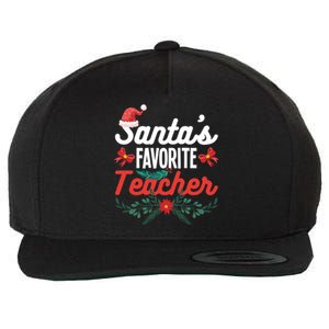 SantaS Favorite Teacher Gift Wool Snapback Cap