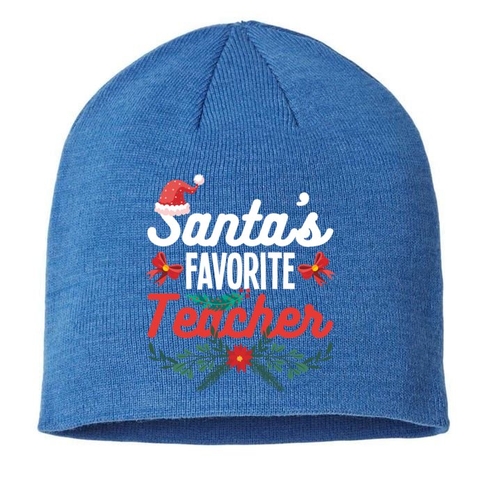 SantaS Favorite Teacher Gift Sustainable Beanie