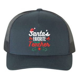 SantaS Favorite Teacher Gift Yupoong Adult 5-Panel Trucker Hat