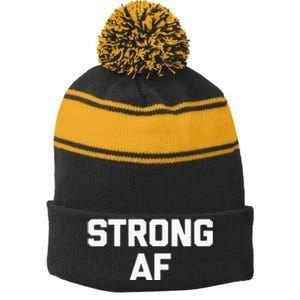 Summer Florida The Sunshine State Surf Style Stripe Pom Pom Beanie