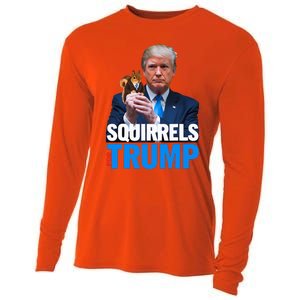 Squirrels For Trump 2024 Make Squirrels Safe Again Cooling Performance Long Sleeve Crew