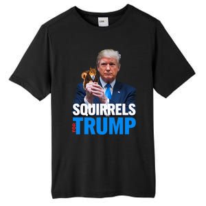 Squirrels For Trump 2024 Make Squirrels Safe Again Tall Fusion ChromaSoft Performance T-Shirt