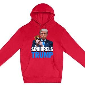 Squirrels For Trump 2024 Make Squirrels Safe Again Premium Pullover Hoodie