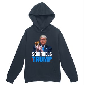 Squirrels For Trump 2024 Make Squirrels Safe Again Urban Pullover Hoodie