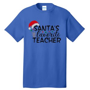 SantaS Favorite Teacher Gift Tall T-Shirt