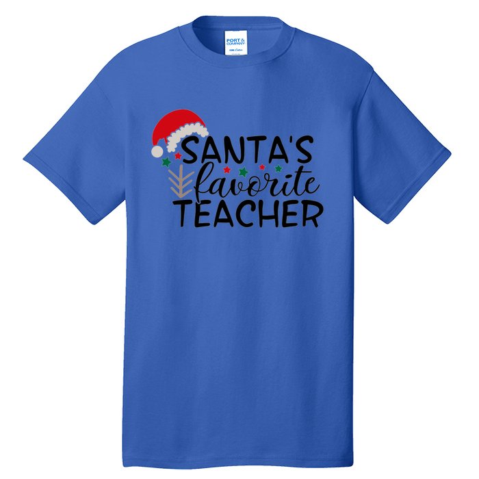 SantaS Favorite Teacher Gift Tall T-Shirt