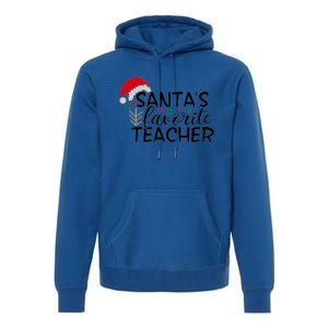 SantaS Favorite Teacher Gift Premium Hoodie