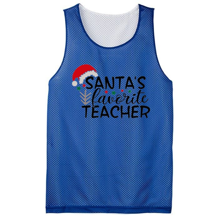 SantaS Favorite Teacher Gift Mesh Reversible Basketball Jersey Tank