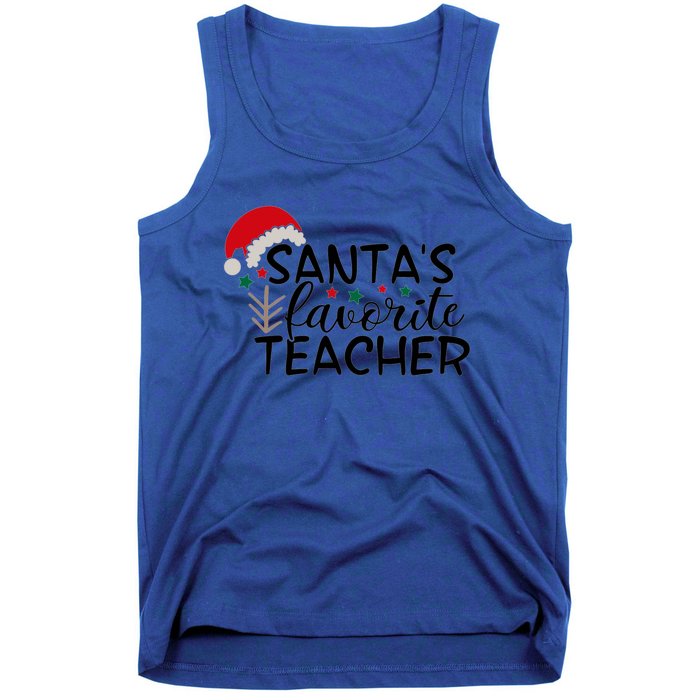 SantaS Favorite Teacher Gift Tank Top