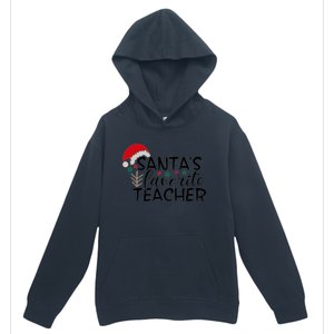 SantaS Favorite Teacher Gift Urban Pullover Hoodie