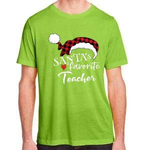 SantaS Favorite Teacher Gift Adult ChromaSoft Performance T-Shirt