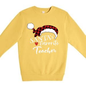 SantaS Favorite Teacher Gift Premium Crewneck Sweatshirt