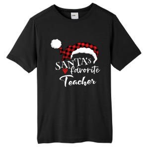 SantaS Favorite Teacher Gift Tall Fusion ChromaSoft Performance T-Shirt