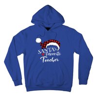 SantaS Favorite Teacher Gift Hoodie