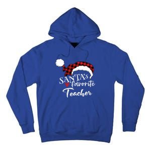 SantaS Favorite Teacher Gift Tall Hoodie