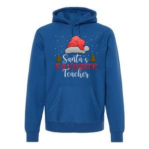 SantaS Favorite Teacher Meaningful Gift Premium Hoodie