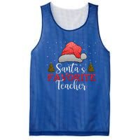 SantaS Favorite Teacher Meaningful Gift Mesh Reversible Basketball Jersey Tank