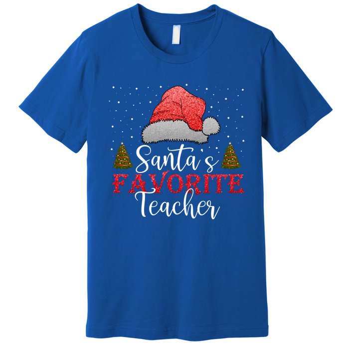 SantaS Favorite Teacher Meaningful Gift Premium T-Shirt