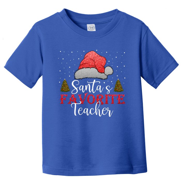 SantaS Favorite Teacher Meaningful Gift Toddler T-Shirt