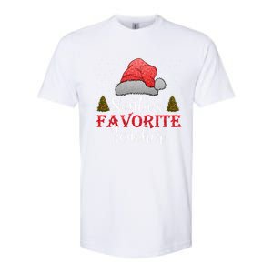 SantaS Favorite Teacher Meaningful Gift Softstyle CVC T-Shirt