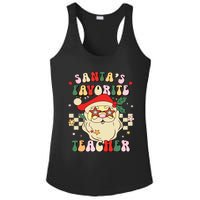 Santa Favorite Teacher Groovy Retro Christmas Boy Girl Ladies PosiCharge Competitor Racerback Tank