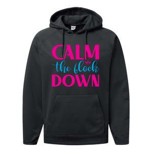 Sassy Flamingo T , Calm The Performance Fleece Hoodie