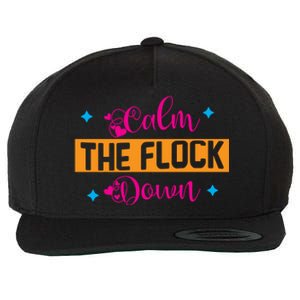 Sassy Flamingo T , Calm The Wool Snapback Cap