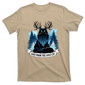 Safe From The Yule Cat Christmas Icelandic Iceland Folklore T-Shirt