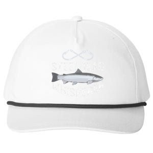 Steelhead Fishing Trout Graphic Saltfreshwater Lake Gift Snapback Five-Panel Rope Hat