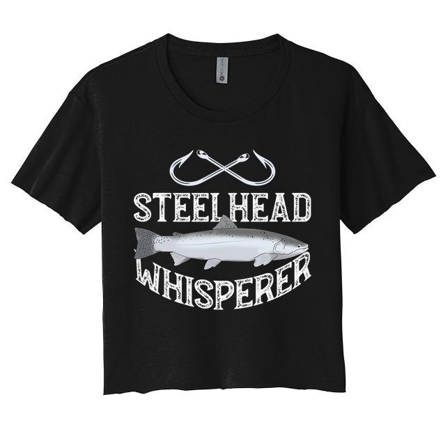 Steelhead Fishing Trout Graphic Saltfreshwater Lake Gift Crop Top