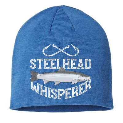 Steelhead Fishing Trout Graphic Saltfreshwater Lake Gift Sustainable Beanie