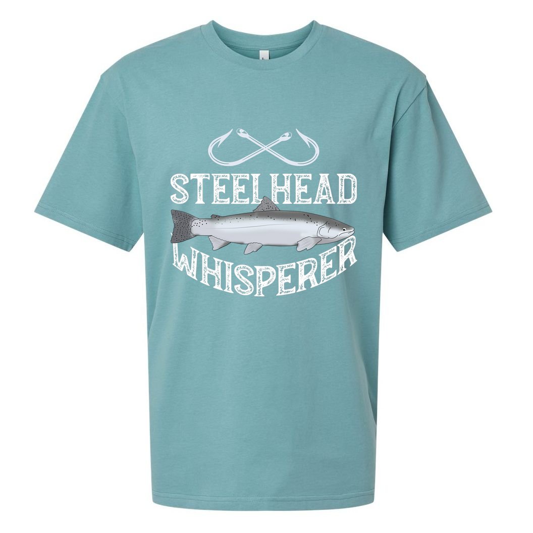 Steelhead Fishing Trout Graphic Saltfreshwater Lake Gift Sueded Cloud Jersey T-Shirt