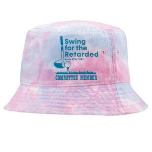 Swing For The Retarded Committee Member Tie-Dyed Bucket Hat