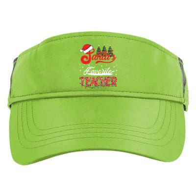 Santas Favorite Teacher Family Matching Group Christmas Adult Drive Performance Visor