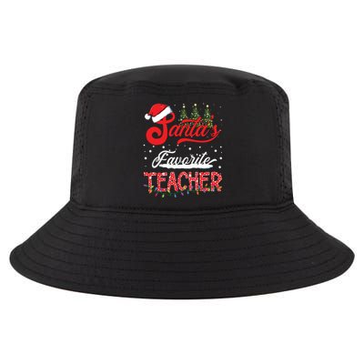 Santas Favorite Teacher Family Matching Group Christmas Cool Comfort Performance Bucket Hat