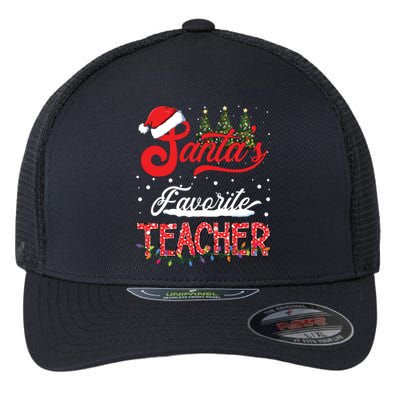 Santas Favorite Teacher Family Matching Group Christmas Flexfit Unipanel Trucker Cap