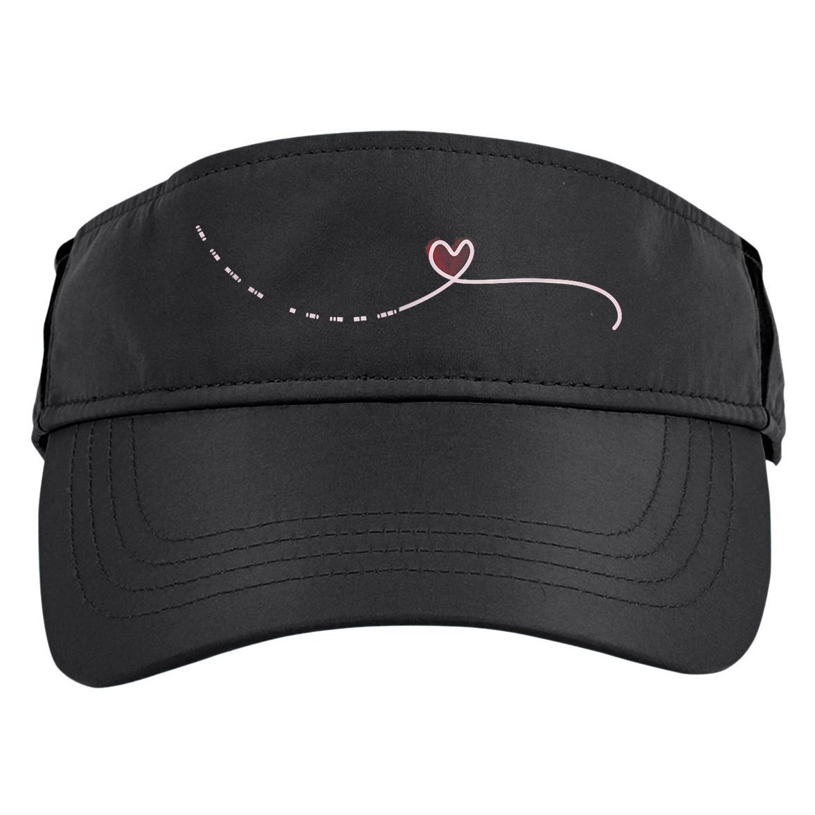 Subtle Fk Trump Morse Code Heart Antimaga Feminist Rights Adult Drive Performance Visor