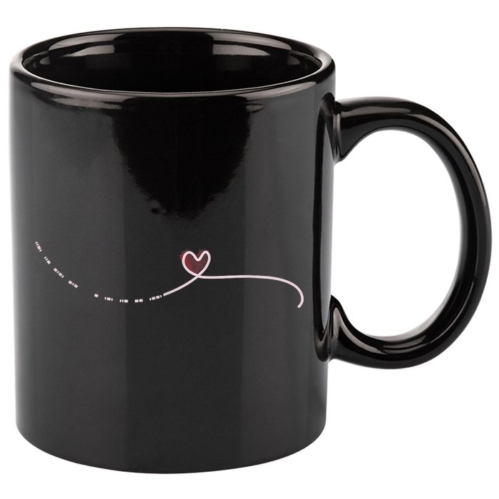 Subtle Fk Trump Morse Code Heart Antimaga Feminist Rights 11oz C Handle Ceramic Mug