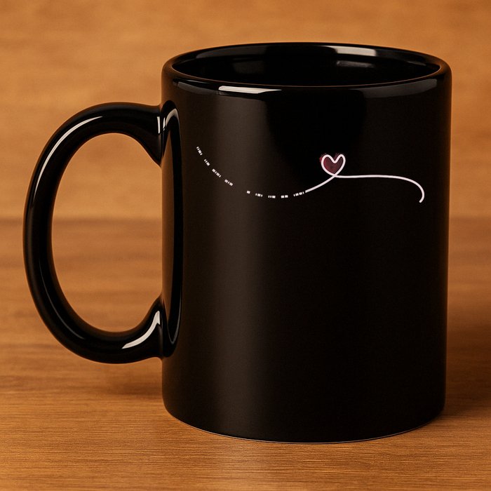 Subtle Fk Trump Morse Code Heart Antimaga Feminist Rights 11oz C Handle Ceramic Mug
