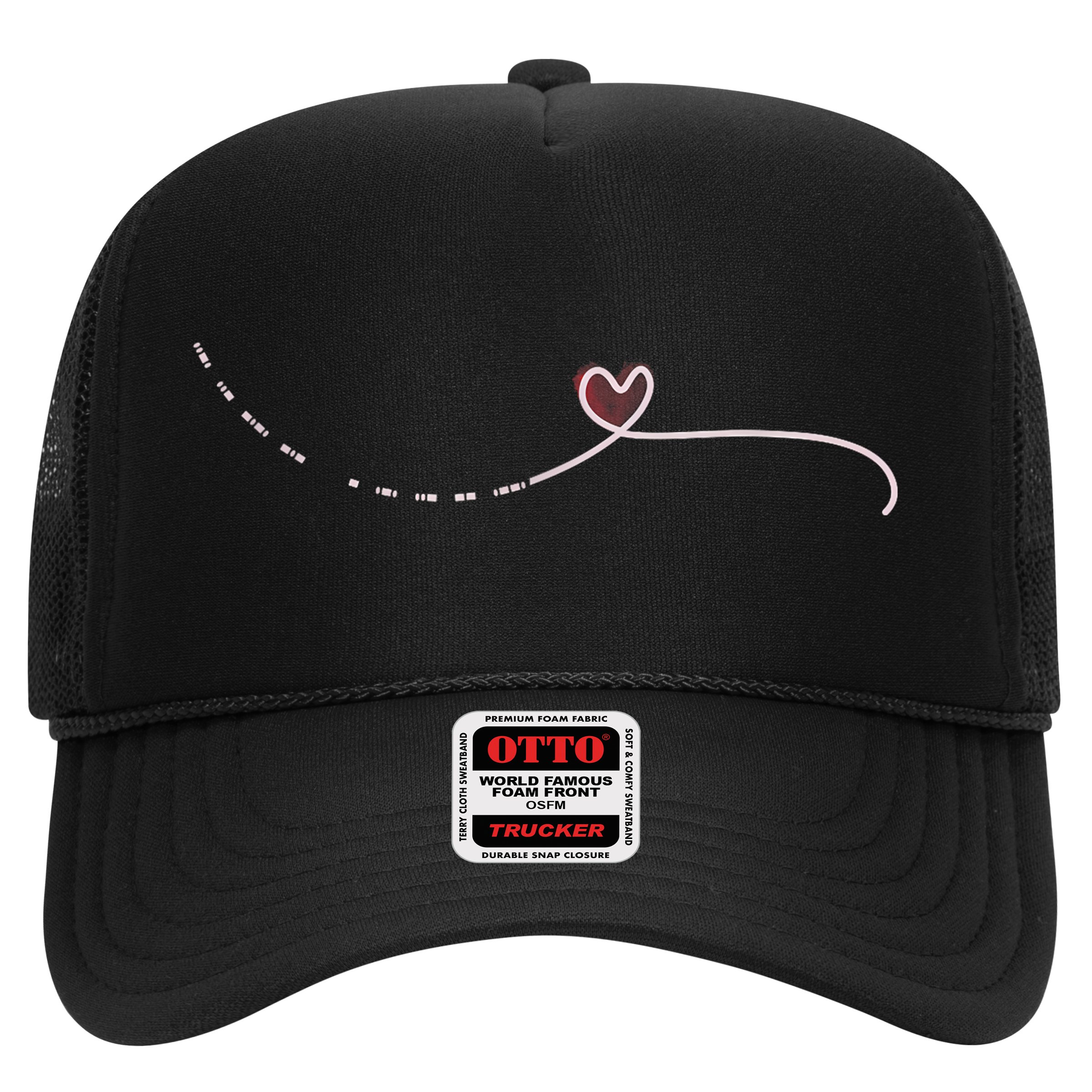 Subtle Fk Trump Morse Code Heart Antimaga Feminist Rights Hat