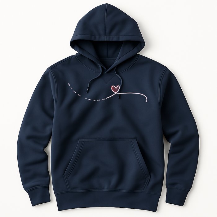 Subtle Fk Trump Morse Code Heart Antimaga Feminist Rights Hoodie