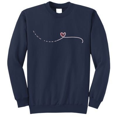 Subtle Fk Trump Morse Code Heart Antimaga Feminist Rights Sweatshirt
