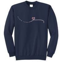 Subtle Fk Trump Morse Code Heart Antimaga Feminist Rights Sweatshirt