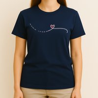 Subtle Fk Trump Morse Code Heart Antimaga Feminist Rights T-Shirt