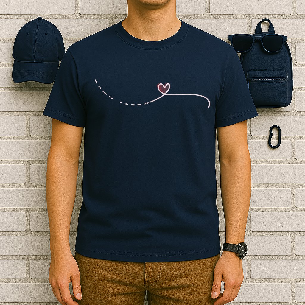 Subtle Fk Trump Morse Code Heart Antimaga Feminist Rights T-Shirt