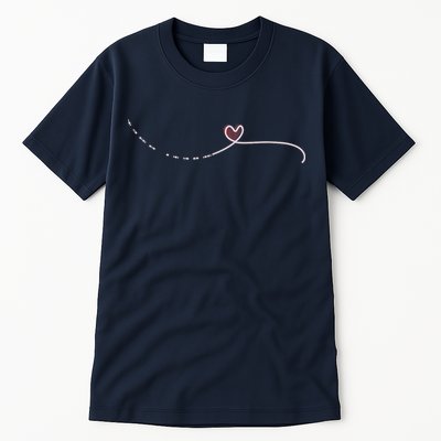 Subtle Fk Trump Morse Code Heart Antimaga Feminist Rights Tall T-Shirt