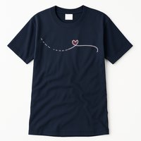 Subtle Fk Trump Morse Code Heart Antimaga Feminist Rights Tall T-Shirt